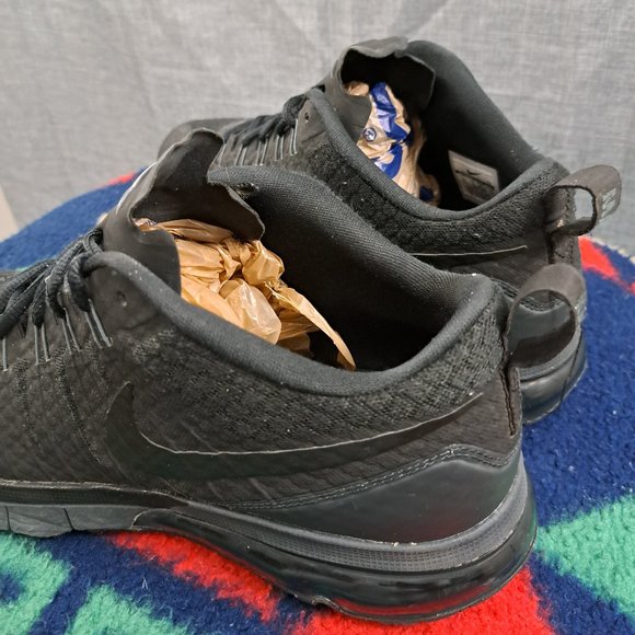 %Nike Air Max TR1 180 Flywire Triple Black Shoes Men’s Size 13 / A 28 main image 6